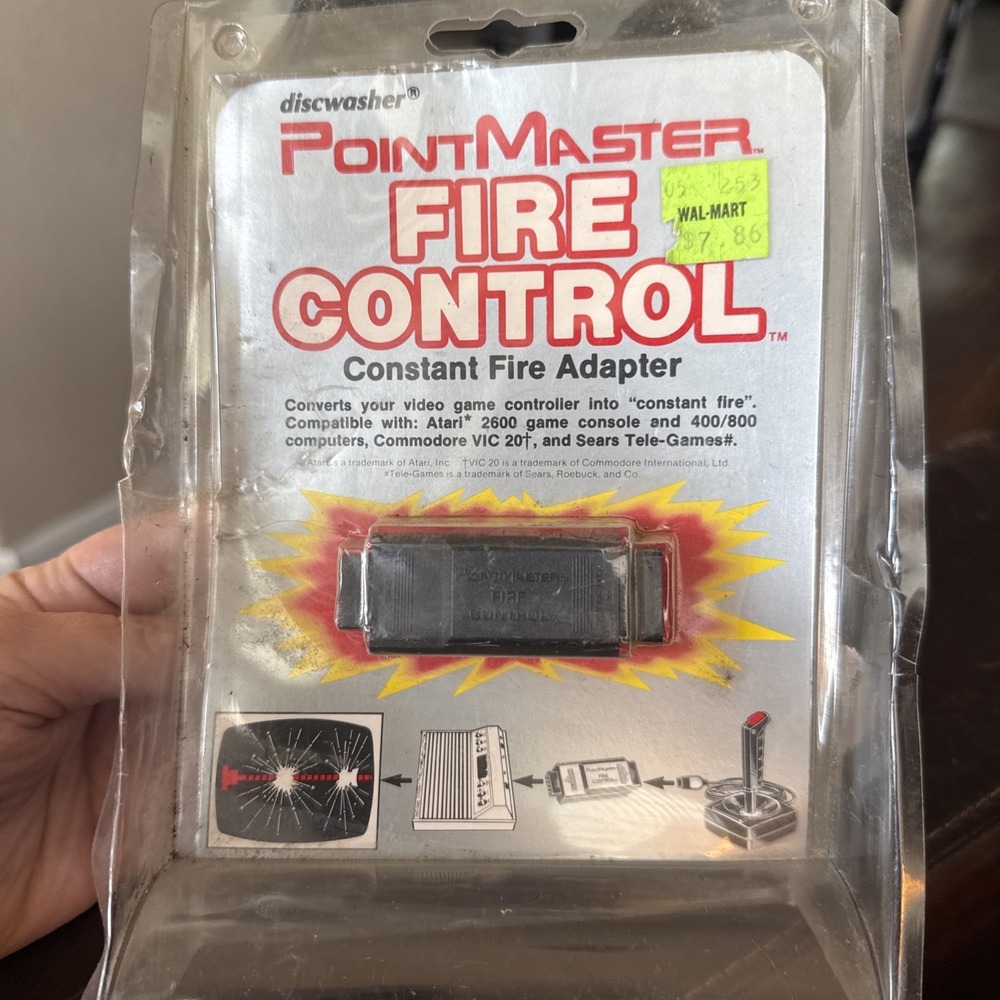 PointMaster Fire Control Constant Fire Adapter ATARI 2600 SEALED NOS 1983